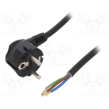 Cable; 3x1.5mm2; CEE 7/7 (E/F) plug angled,cables;