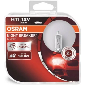 Halogen Bulb Osram H11 12V 55W PGJ19-2 NIGHT BREAK
