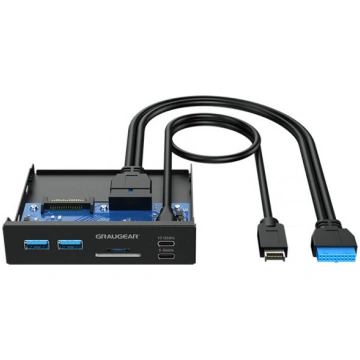 Graugear Multi Front Panel with USB Hub + Card Rea