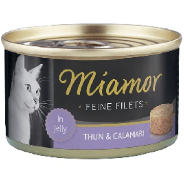 MIAMOR Feine Fillets Thun&Calamari Konservi kaķiem
