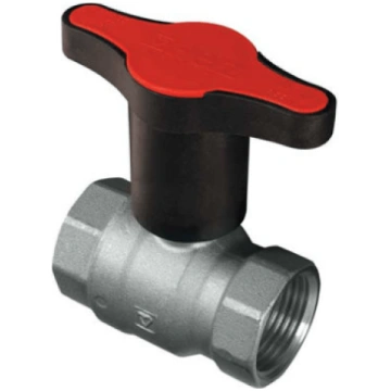 Lodveida krāns 1/2" ar sarkanu T-veida rokturi (12