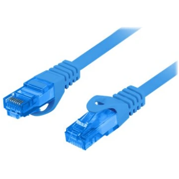 Lanberg patch cable - 1 m - blue, RAL 5012 PCF6A-1