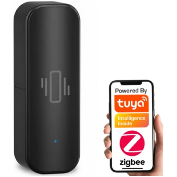Vibrācijas sensors melns ZigBee TUYA