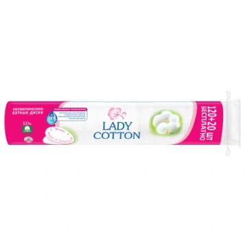 Lady Cotton Kosmētiskie vates diski, 120+20 gab