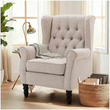 COLAMY Mid-Century Modern Living Room Armchair, Pa