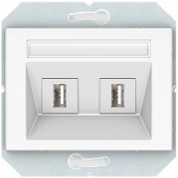 Rozete 2xUSB, balta IP20 XP500 Vilma 4779101630893