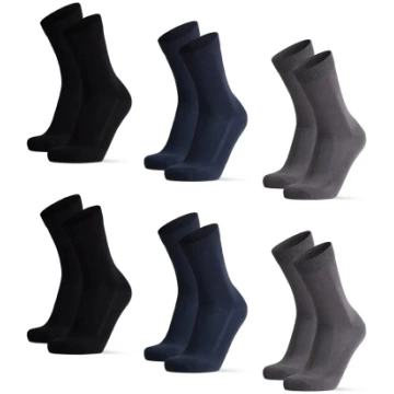 Danish Endurance - Bamboo Crew Socks 6-Pack - izmē