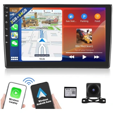 [2+64G] Android 13 auto radio ar satelīta navigāci