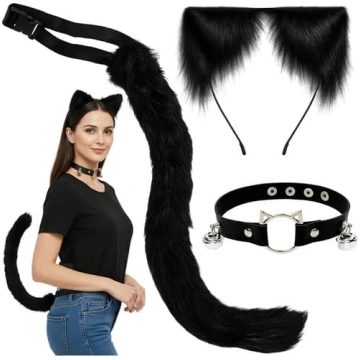 Kaķa/lapsas kostīms 3el melns 26587 RUHHY 00026587