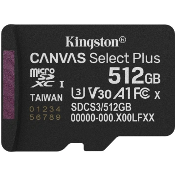 Kingston microsdxc 512gb canvas select plus gen3 S
