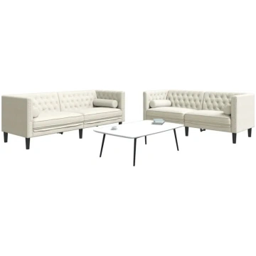 VidaXL Chesterfield 2‑daļu atpūtas krēslu komplekt