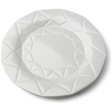 Šķīvis AffekDesign Adel, Ø 24 cm, balta krās