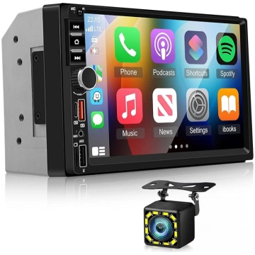 NHOPEEW 2-DIN autoradio ar bezvadu CarPlay un Andr