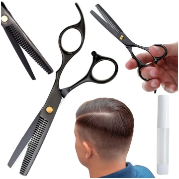 Profesionālās filēšanas šķēres frizieriem 17 cm, m