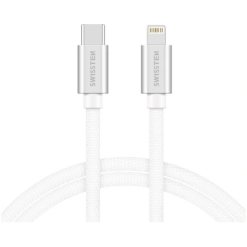 Vads Swissten, Apple Lightning/USB-C, 200 cm, balt