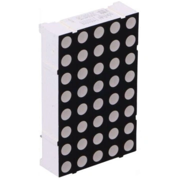 Display: LED | matrix | 5x8 | red | 6÷12mcd | cath