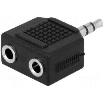 Splitter | Jack 3.5mm socket x2,Jack 3.5mm plug | 