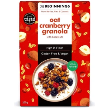 Granola THE BEGINNINGS Auzu dzērveņu, 200g (450-13