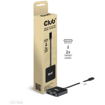 I/O HUB USB-C TO HDMI 2PORT/MST CSV-1558 CLUB3D