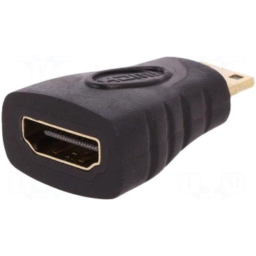 Adapter | HDMI socket,HDMI mini plug | Colour: bla