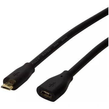 USB kabelis LogiLink CU0123 2m Micro-USB B Melns