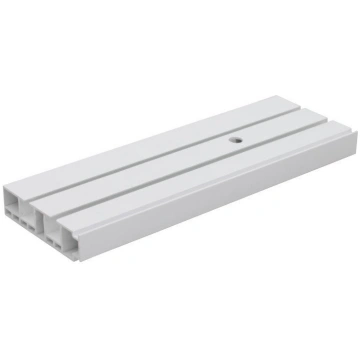 Griestu karnīzes dubultā PVC sliede, 180 cm, balta