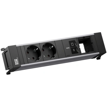 Bachmann POWER FRAME 2xCEE7/3, 1xUSB C/C 45W 1xCM 