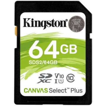 Atmiņas karte Kingston CANVAS Select Plus 64GB SDS