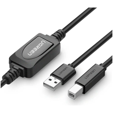 Vads USB AM - BM 10m ar retranslatoru US122 UGREEN