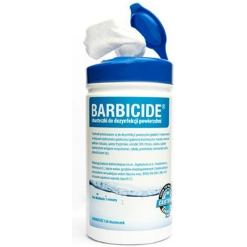 Virsmas dezinfekcijas salvetes BARBICIDE, 120 gab.