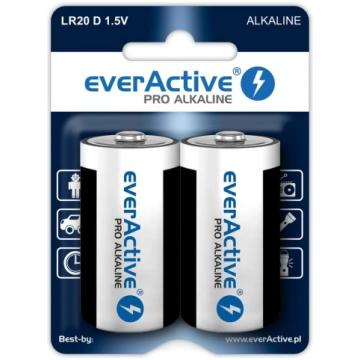 LR20/D baterijas 1.5V everActive Pro Alkaline MN13