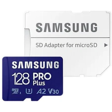 Samsung PRO Plus 128GB microSDXC U3 V30 A2 Memory 