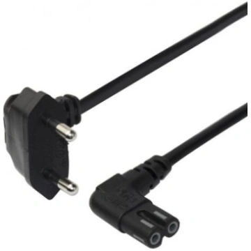 Power cable CEE 7/16 - C7 angled 1.5m black ( 1902