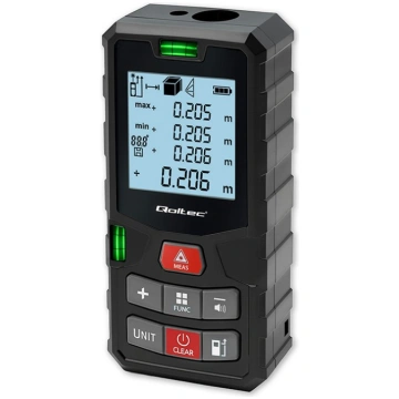 Laser distance meter with bubble level 120m