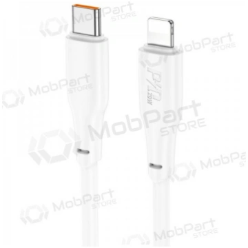 USB kabelis Hoco X93 60W USB-C to USB-C 1.0m balts