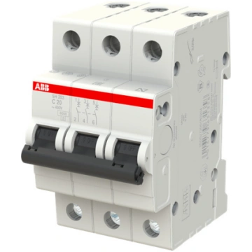 Automātisks slēdzis ABB SH203, 3P, C, 6kA, 20 A
