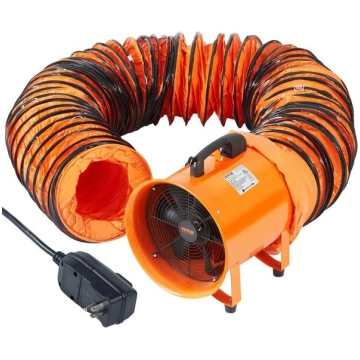 Profesionāls 900 W būvniecības ventilators ar 10 m