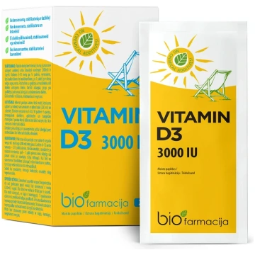 Biofarmacija Vitamīns D3, pulveris, 20 paciņas