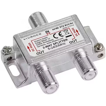 Vivanco cable splitter SAT (VVSATSPLIT1IN2OUT)