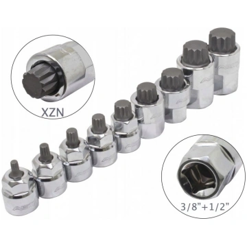 Muciņu ar uzgaļiem komplekts ASTA A-M9XZN; 1/2"";