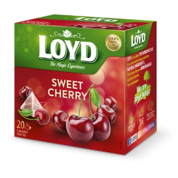 Augļu tēja LOYD Pyramids Sweet Cherry, 20x2g - 450