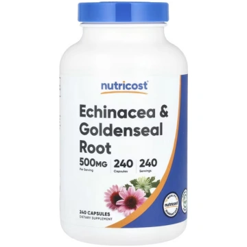 Nutricost, Echinacea & Goldenseal Root, 500 mg, 24