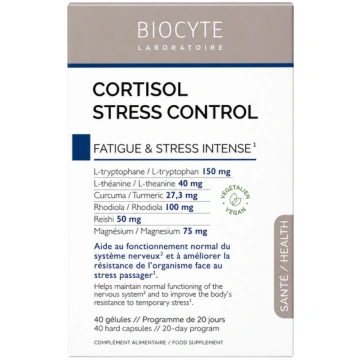 BIOCYTE Cortisol Stress Control 40pcs