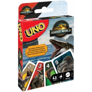 UNO kārtis JURASSIC WORLD 4 MATTEL GAMES