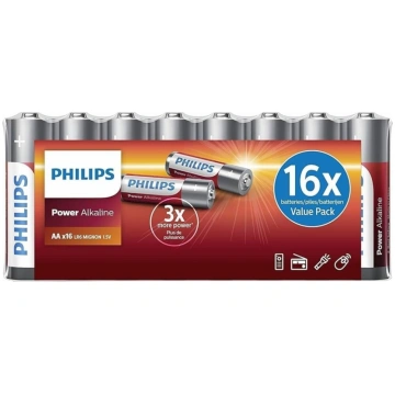 Philips baterijas AA 16-paka