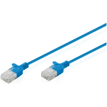 CAT6 U-UTP pārvades kabelis 1,5 m, DIGITUS, slim, 