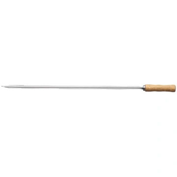 Nerūsējošā tērauda iesms 750x10x1,2mm, koka roktur