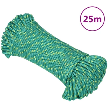 Laivu virve, zaļa, 4 mm, 25 m, polipropilēns