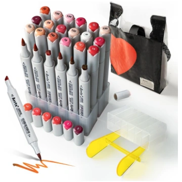 Double-sided Marker Pens ARRTX Oros, 24 Colours, r