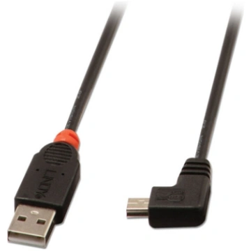 Lindy USB2.0 A/Mini-B 90 Degree 0.5m 31970